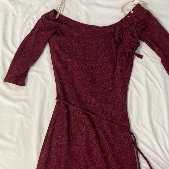 🆕BCBG Max Azria size S Ruby colored sweater dress - Picture 2 of 5